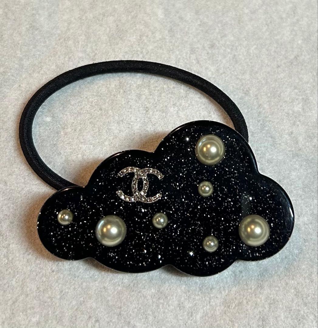 CHANELシャネル ヘアゴム　CCマーク　パール