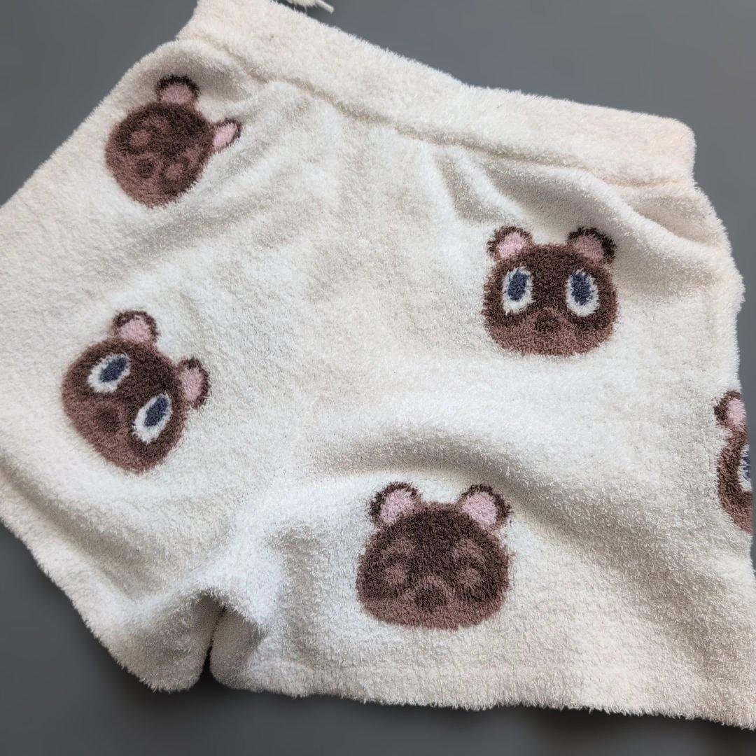 【美品】ジェラートピケ×あつ森 つぶまめジャガードパーカハーフパンツセットアップ