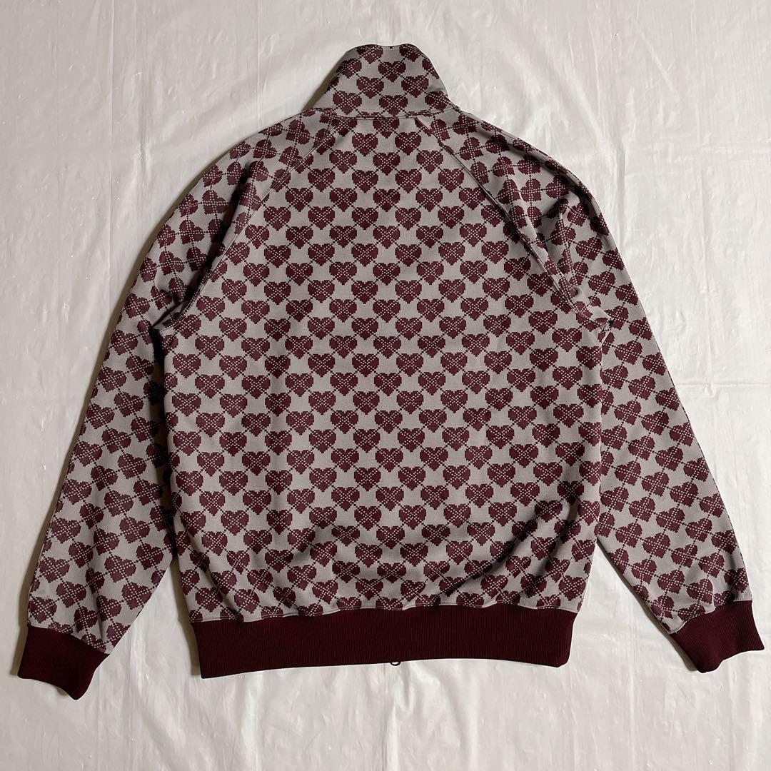 needles トラックジャケット　総柄　ハート　グレー　パープル