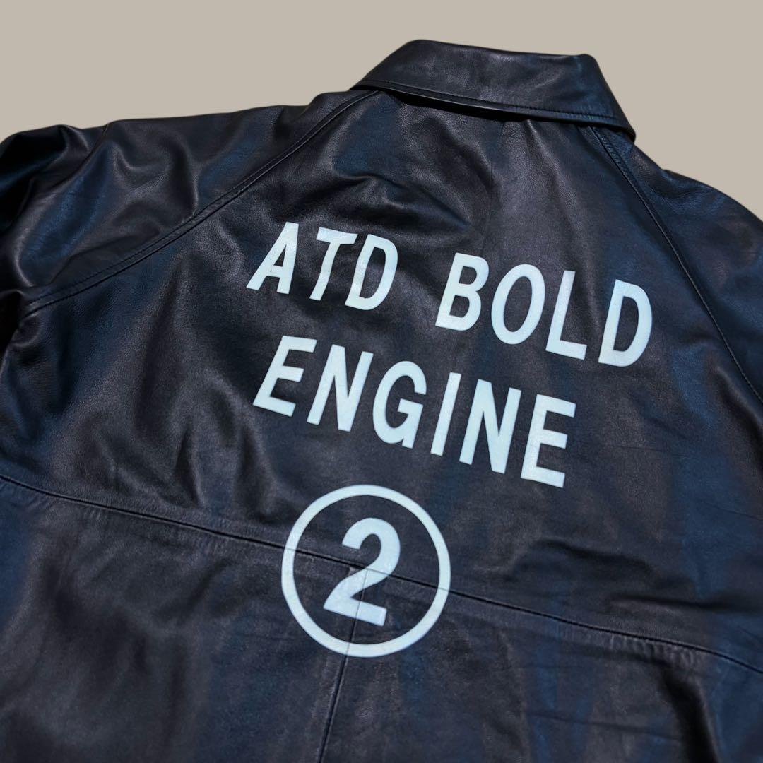 ★美品★ AT-DIRTY レザー コーチジャケット　ラグラン