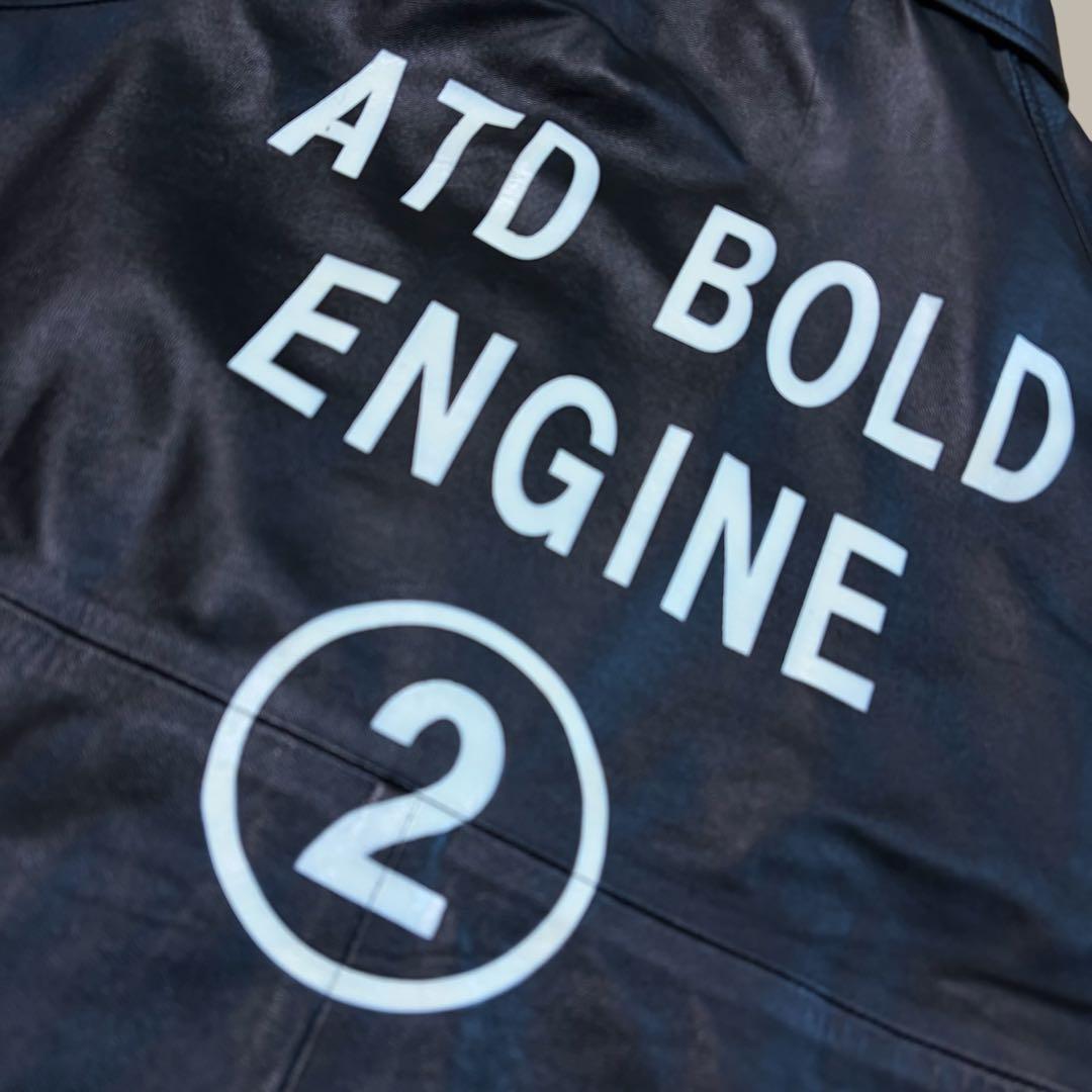 ★美品★ AT-DIRTY レザー コーチジャケット　ラグラン