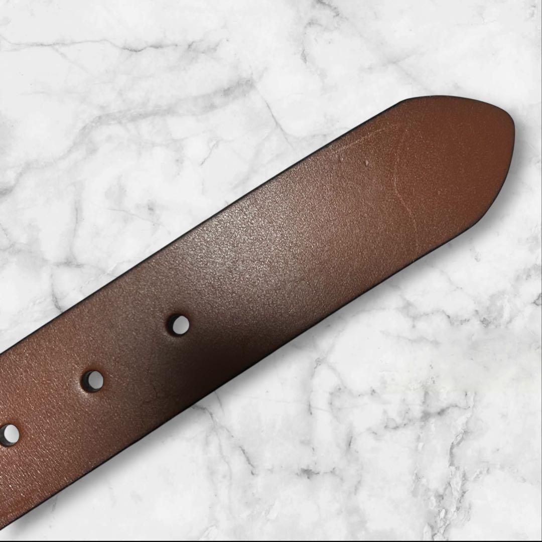 チピチピ タグ付き未使用】ポロラルフローレン 本革レザー 太ベルト ブラウ