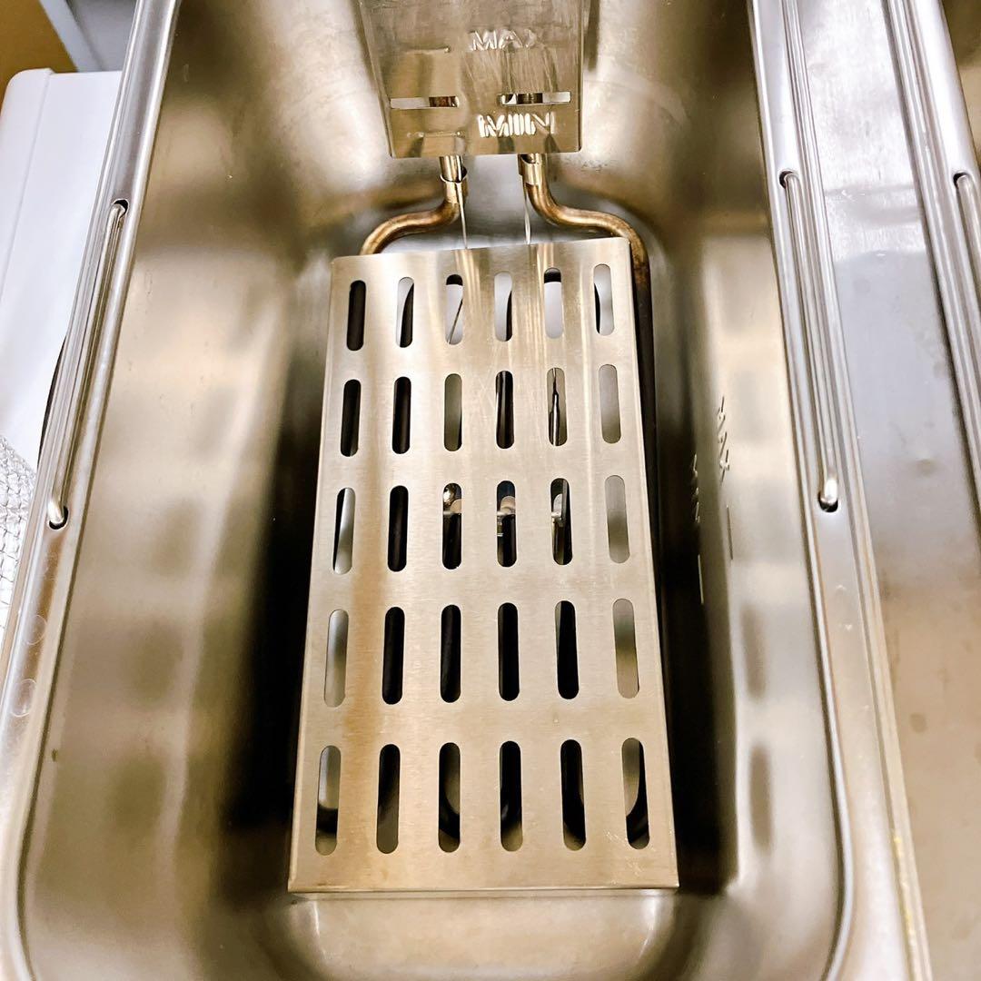 【美品】電気フライヤー　業務用　家庭用　100V 2層式　4L×2