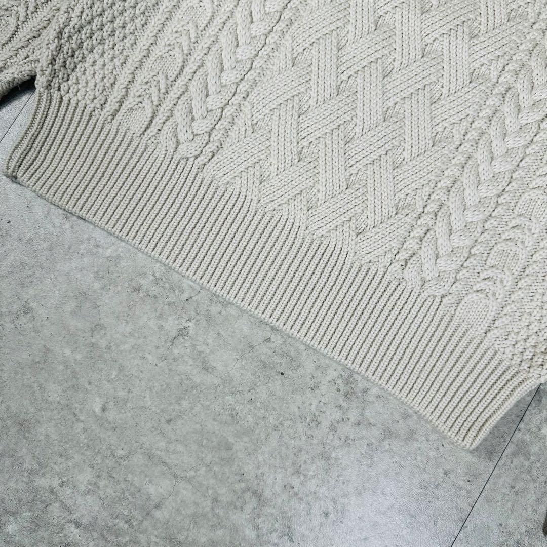 美品 BATONER バトナー ケーブルニット BN-17FL-016 サイズ1