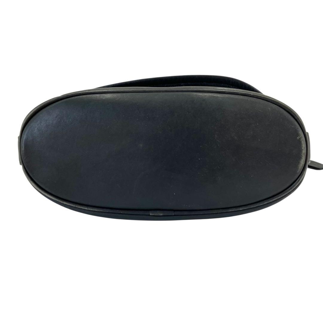 【希少】USA製 オールドコーチ レザーショルダーバッグ 黒 斜め掛け 男女兼用