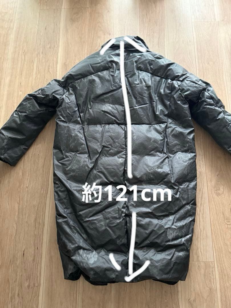 HARUNOBUMURATA ロングダウンジャケット ブラック深グリーン