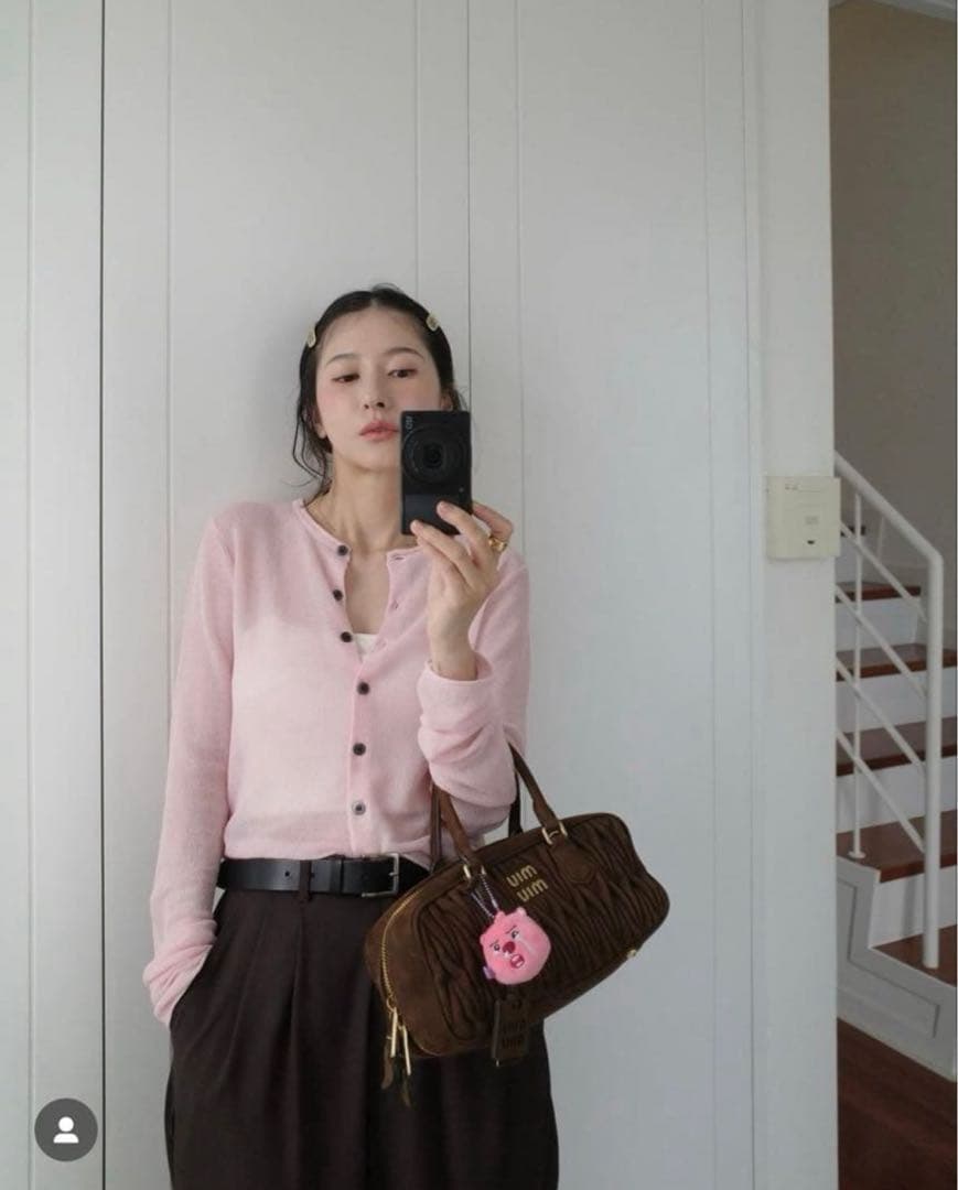 CLANE ★ SHEER ROLLED EDGE KNIT CARDIGAN