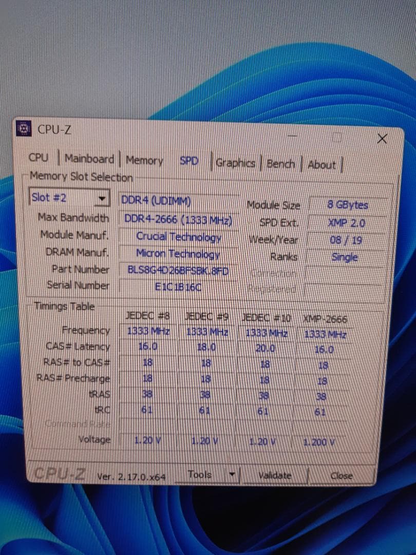 自作PC　RYZEN7 2700・8GB・128GB・R7 260X・Win11