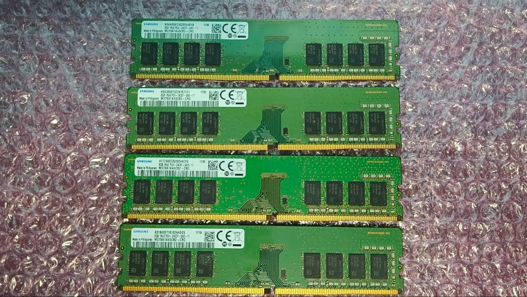 DDR4 8GBx4枚 32GB pc4-2400 動作確認済み ③