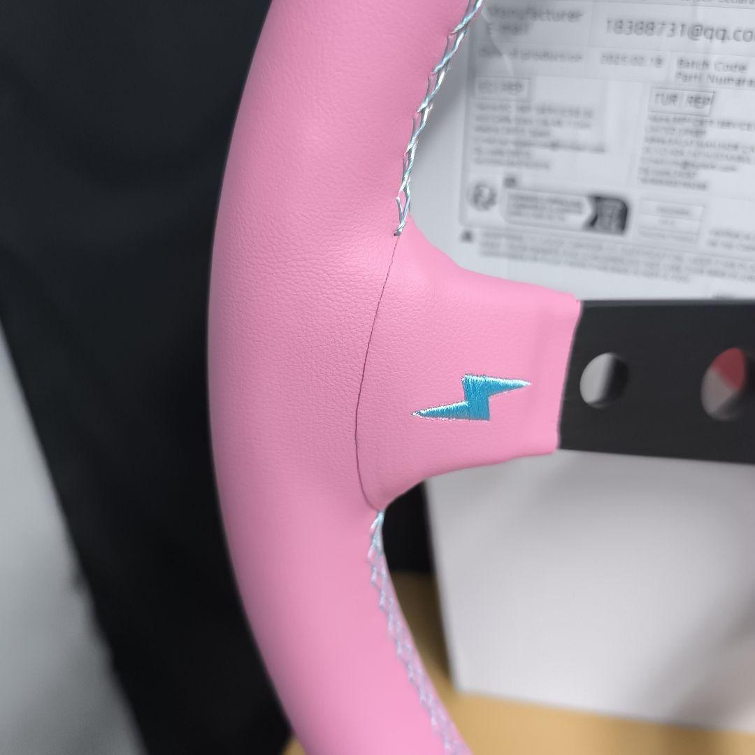 ヴェルテックスタイプVERTEX ピンク ステアリング90mmディープ325mm