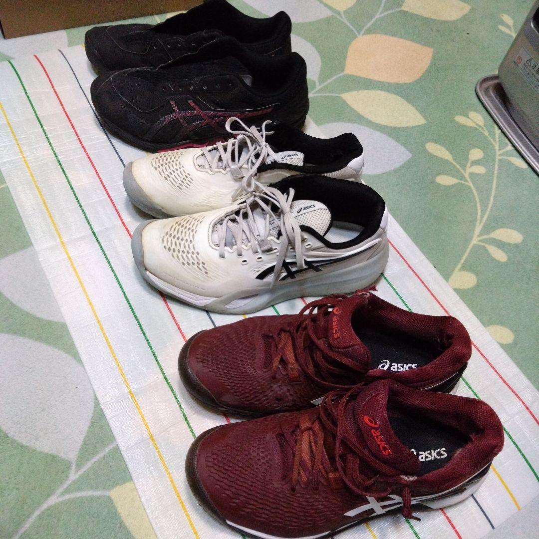 asics テニスシューズ ゲルレゾリューション ３足セット