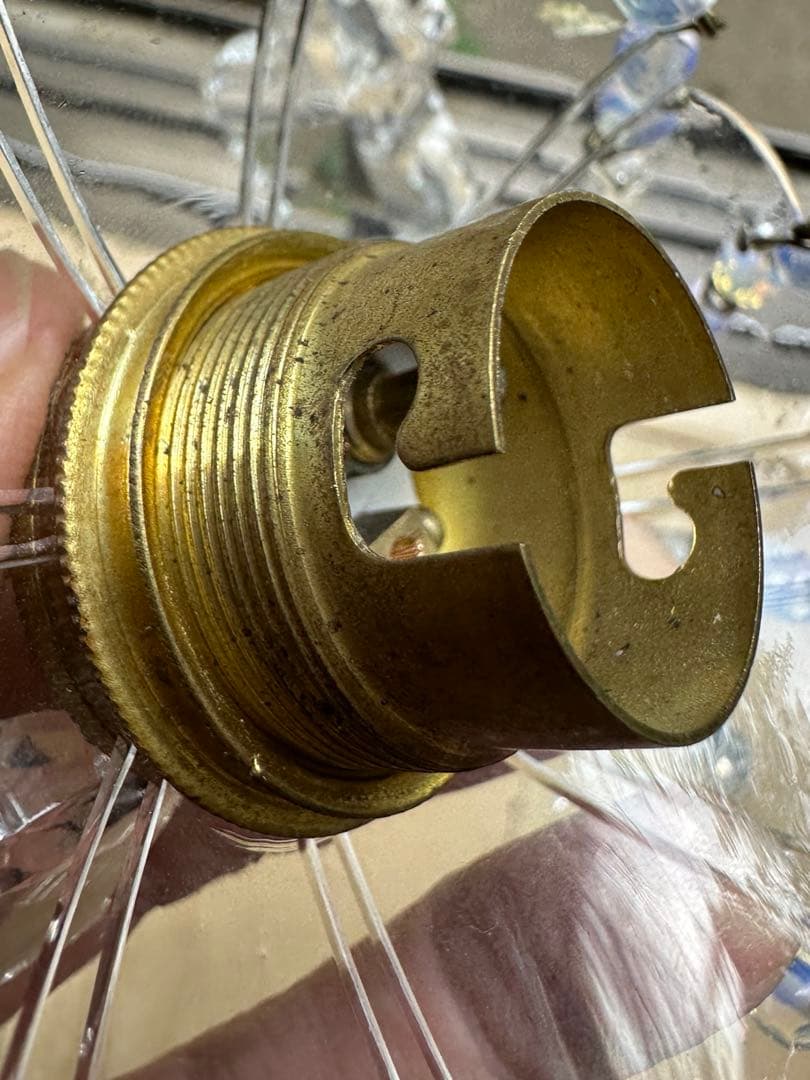 フランス アンティーク フレンチリーフとオパールセントの可愛いミニシャンデリア＊