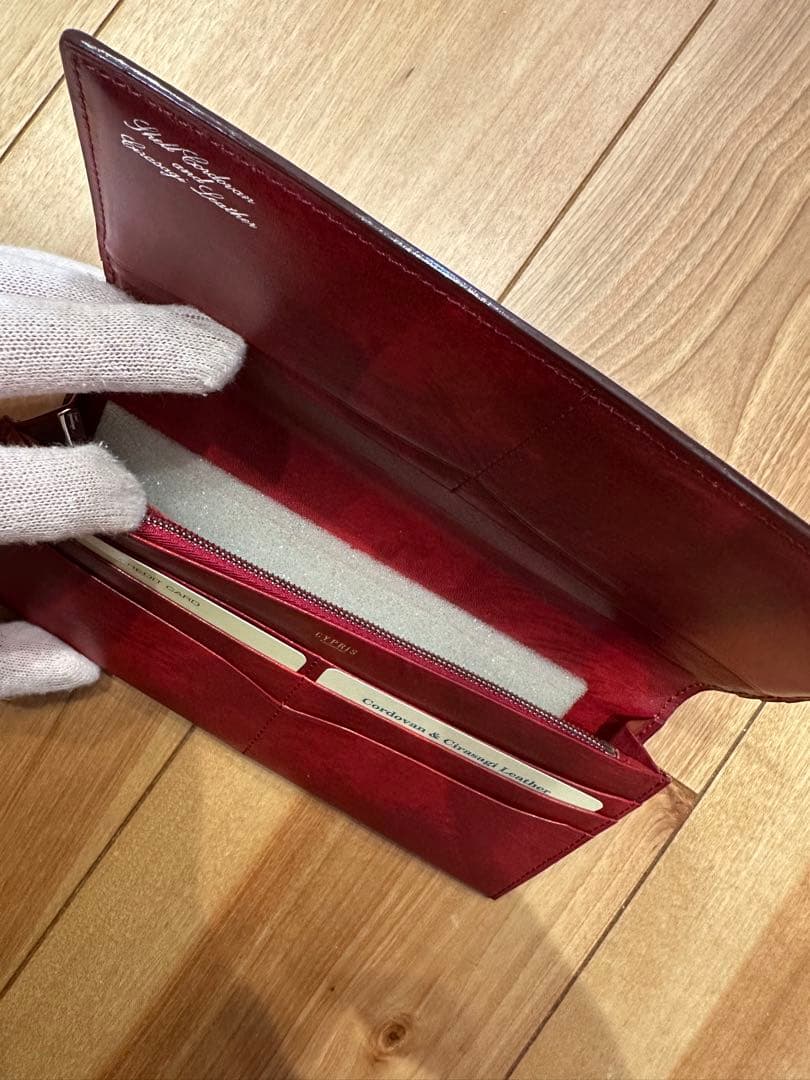 ★新品・未使用！★ コードバン　シラサギレザー　長財布　CYPRIS キプリス