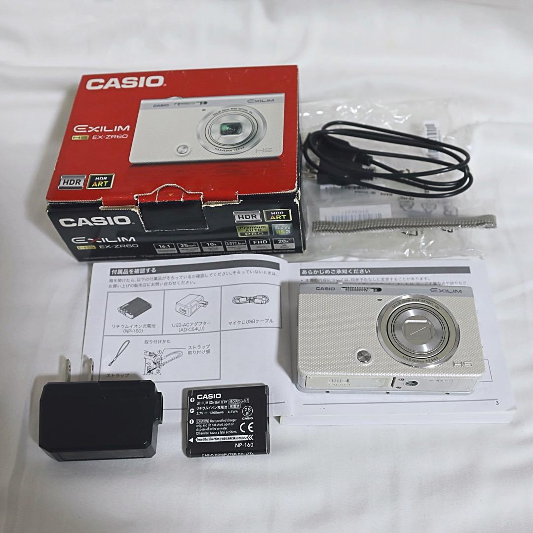 自撮りコンデジ　完動品　CASIO EXILIM EX-ZR60 エクシリム