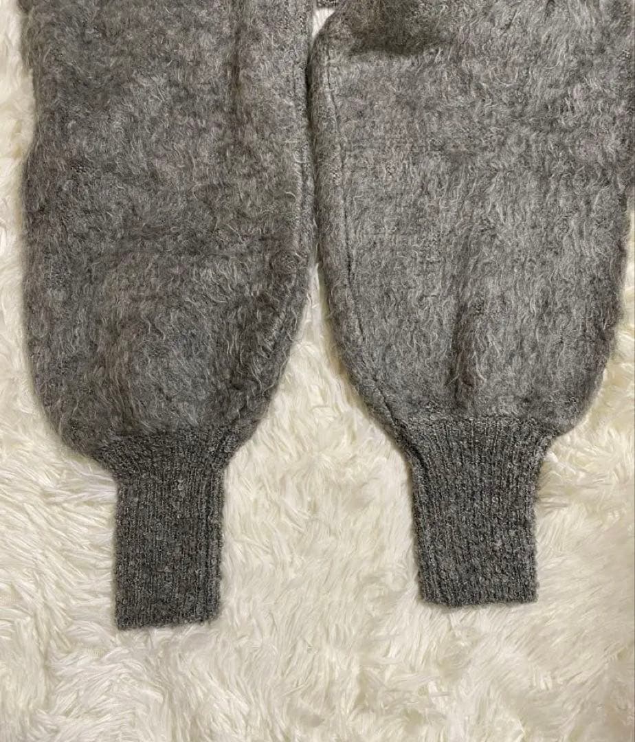 Eaphi FLUFFY WAVE KNIT グレー