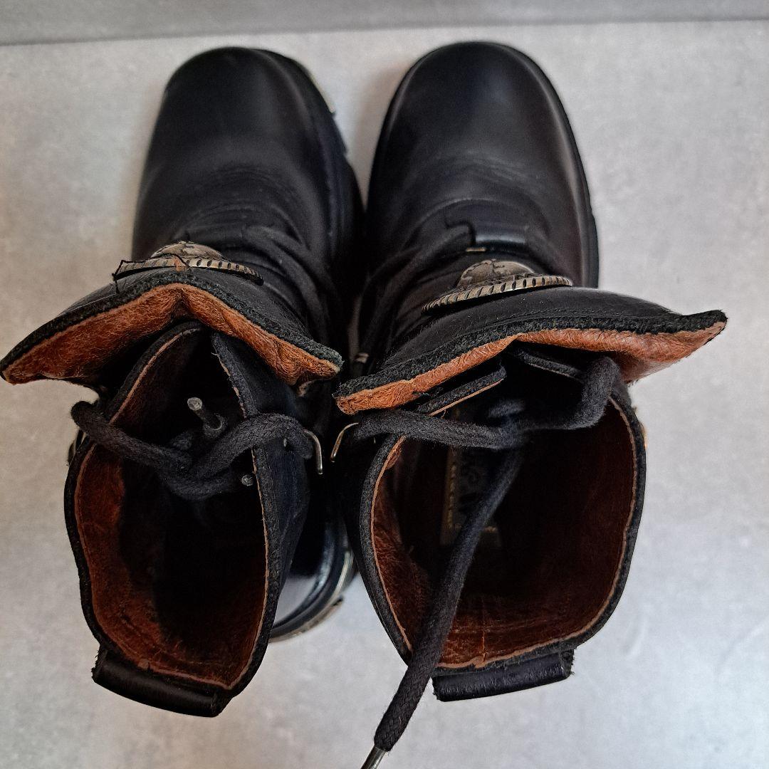 [美品] NEW ROCK (ニューロック)厚底 レザーブーツ(本日週末割引中)
