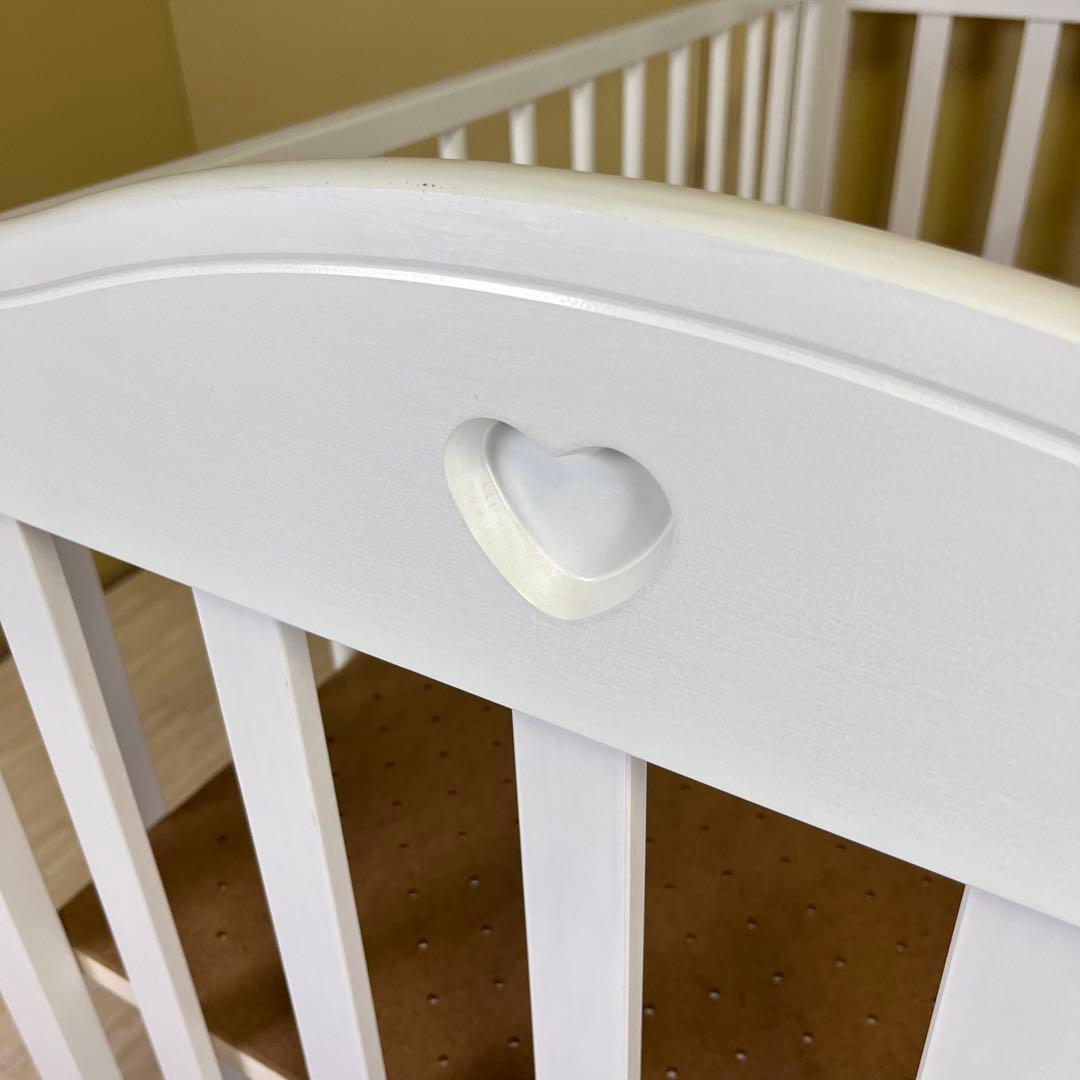 ☆除菌清掃済☆　♡ハートが可愛い♡　☆超美品☆スリーピー　プロヴァンス　ホワイト