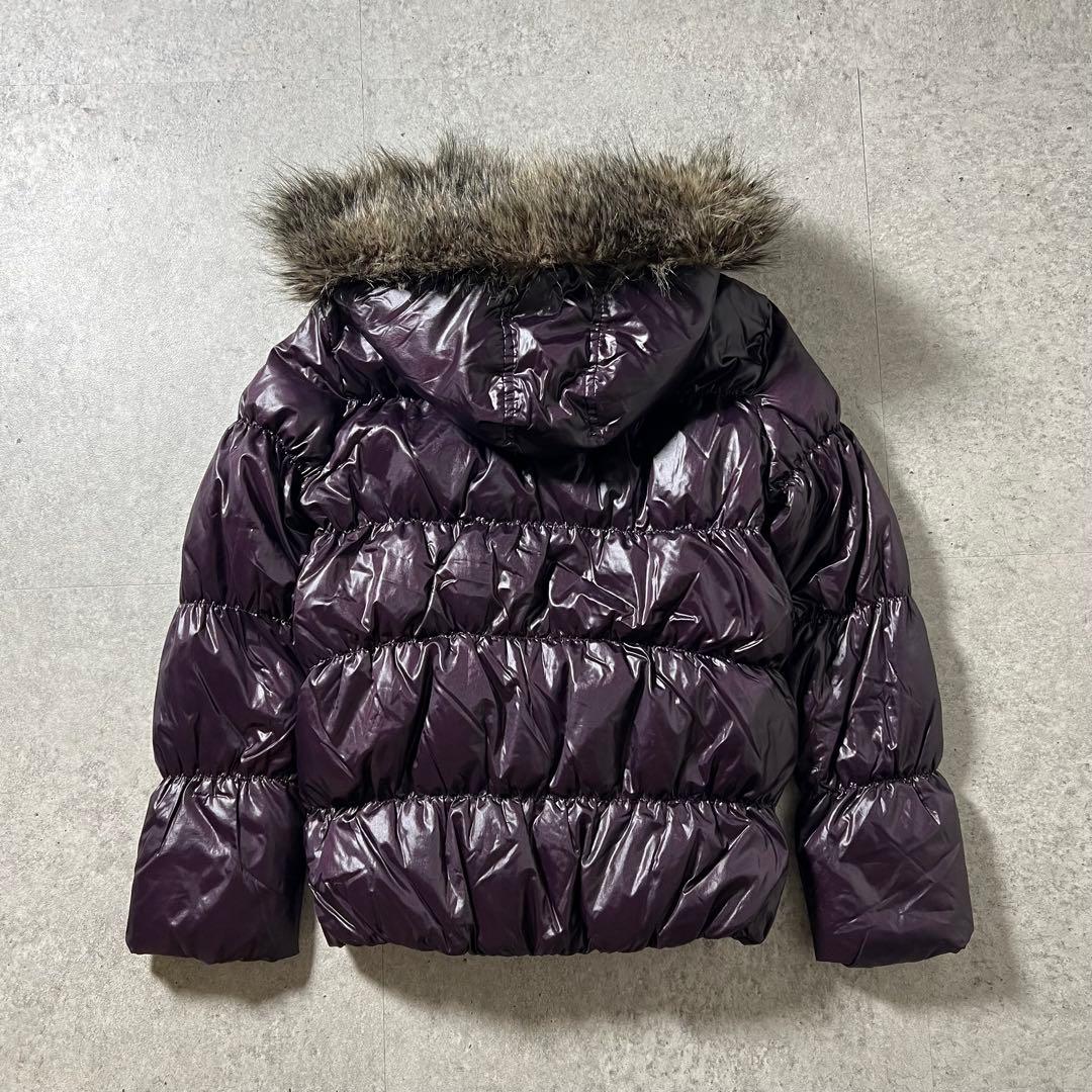 OLD GAP オールドギャップ ファーダウン 紫 光沢 Y2K 平成ギャル