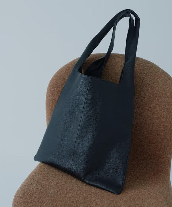 Firsthand レザーマルシェ トートバッグ 牛革 撥水レザー ブラック