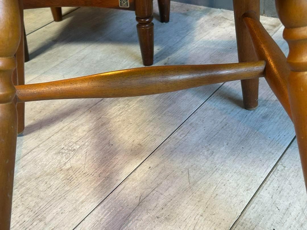 ①　飛騨産業　キツツキマーク　ウィンザーチェア　スポークチェア　SZ