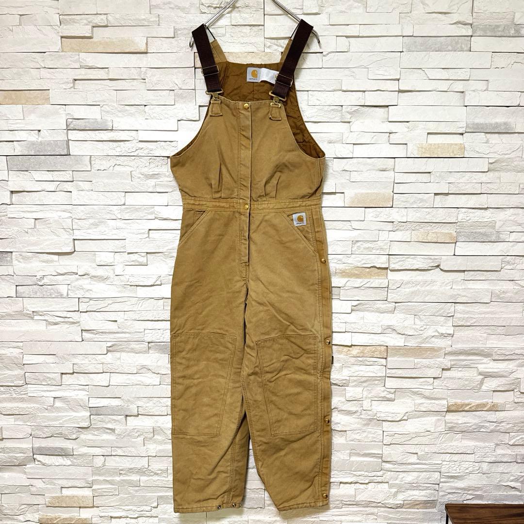 90s Carhartt カーハート ダブルニー ビブ オーバーオール ダック