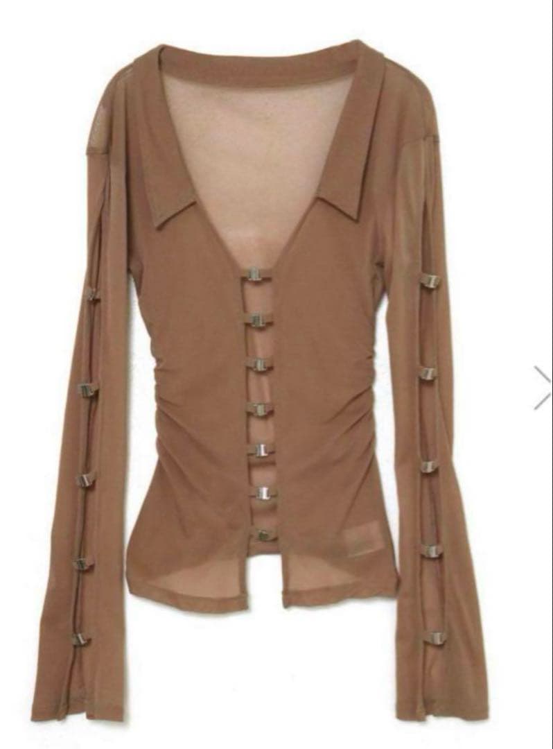 トップス melt the lady sheer hook tops