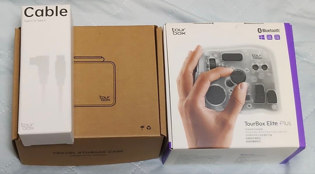 【iPad対応】 TourBox Elite Plus ケース・ケーブル付