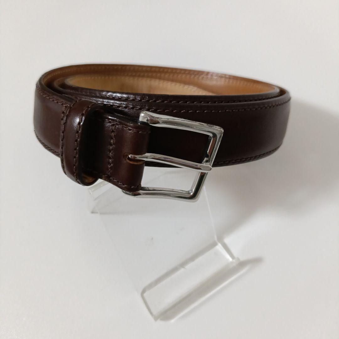 エッティンガー 本革レザーベルト ブラウン系 美品