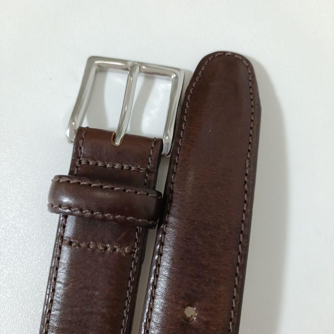 エッティンガー 本革レザーベルト ブラウン系 美品