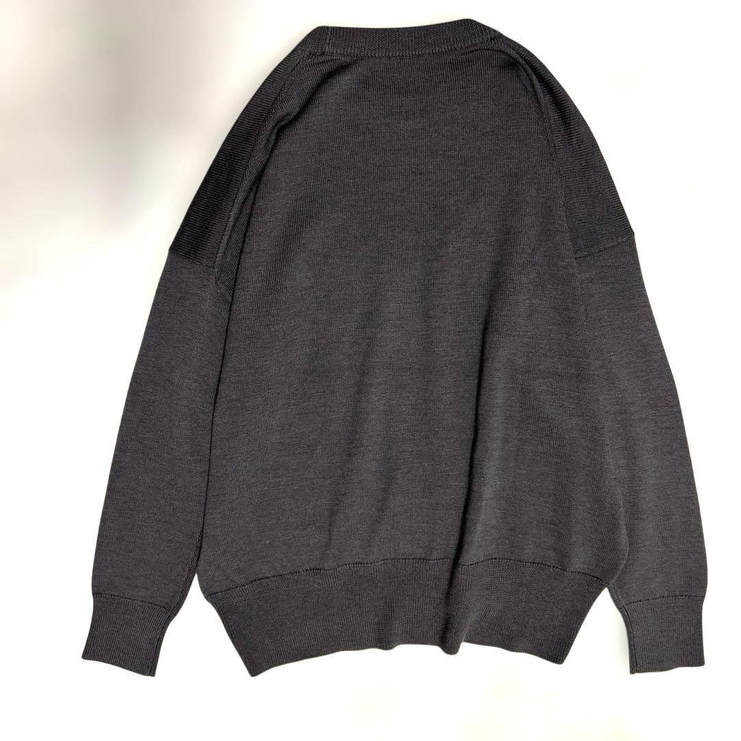 極美品/エブリデイアイライク定価3万ベーシックニット　クルーネック　ブラウン