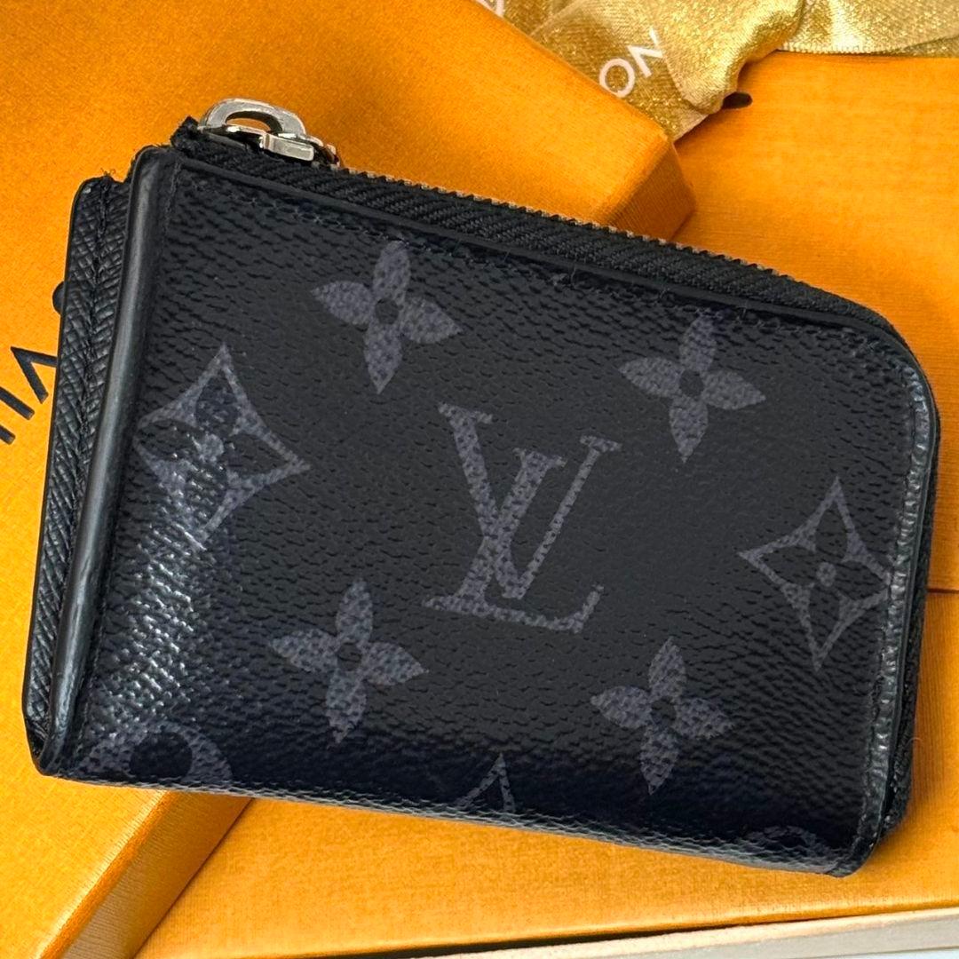 良品 ルイヴィトン モノグラムエクリプス ポルトモネ ジュール 小銭入れ 財布