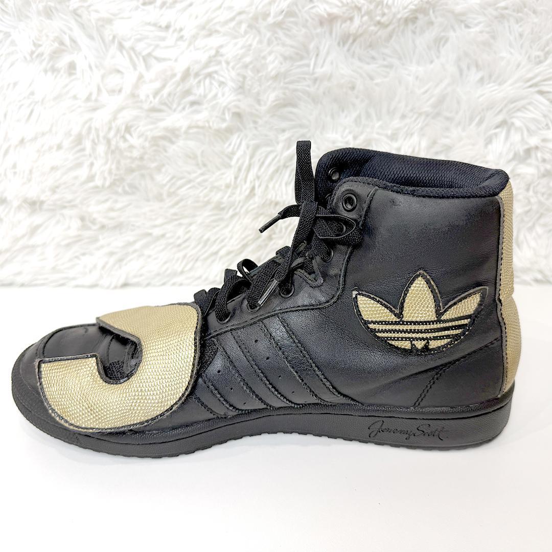 アディダス オリジナルス ジェレミースコット ブラック ゴールド 28.5cm