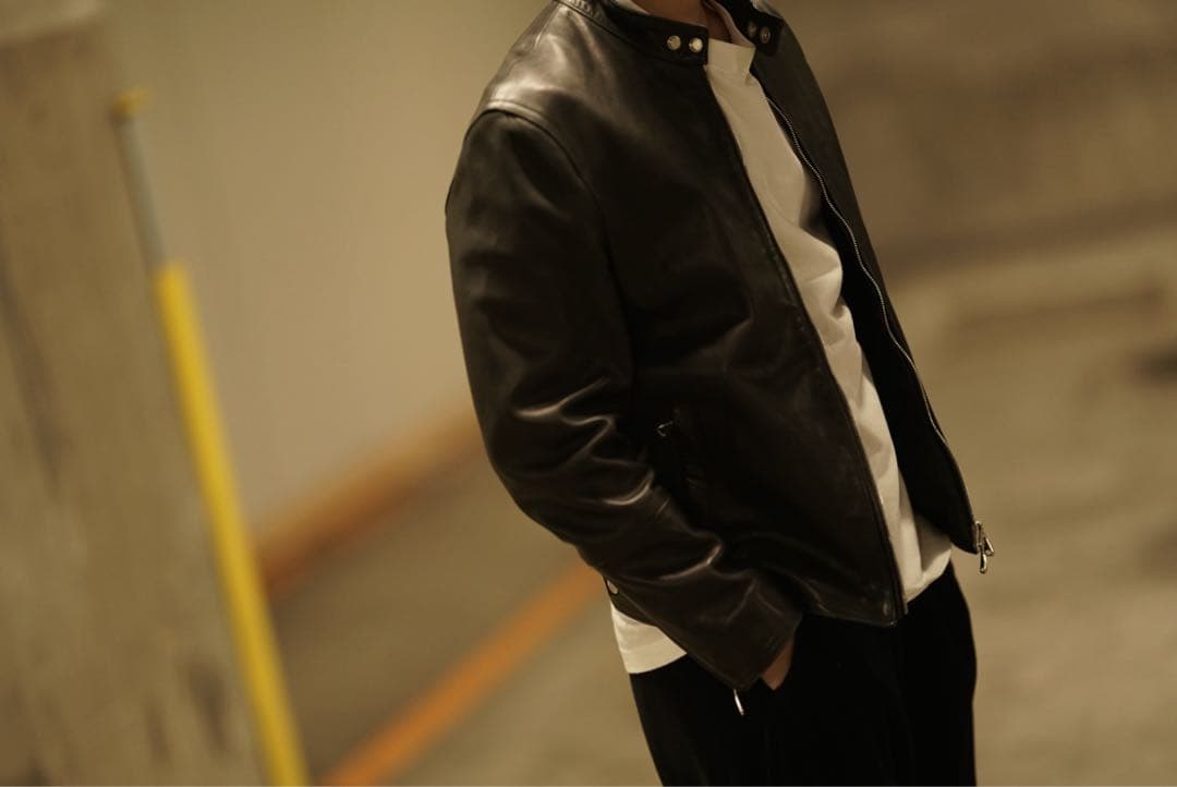 タ*カ様 EMMETI JURI ユリ 羊革 ラム レザー シングルライダースジ