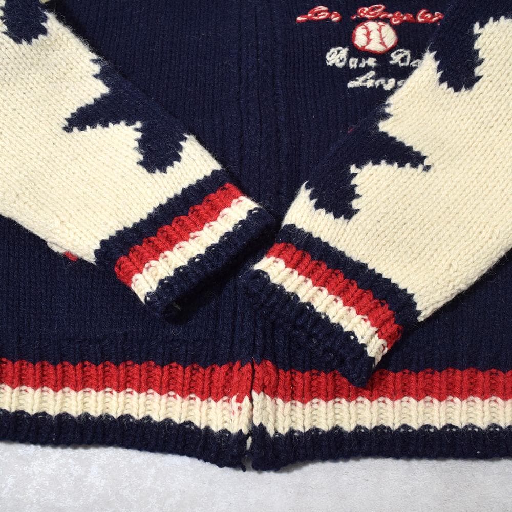 90s 00s WILLPIPS フルデコ スター カウチンニット ブルゾン