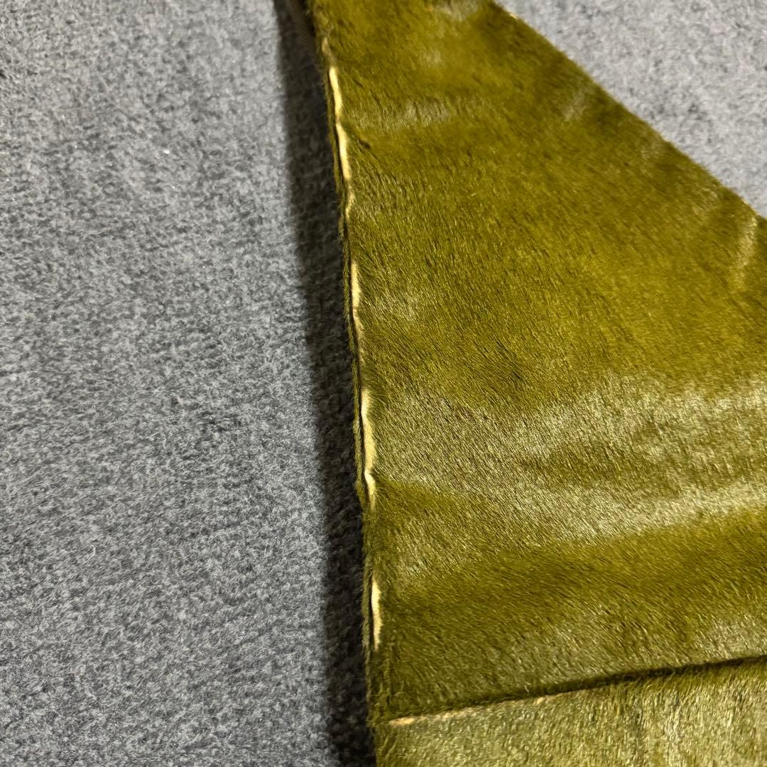 PRADA プラダ ボディバッグ ハラコ グリーン ショルダーバック ファー