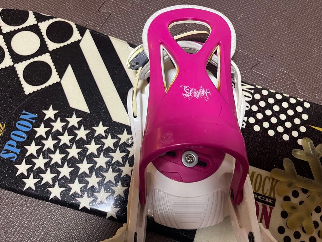 SPOON Hammock スノーボードビンディング ピンク　110