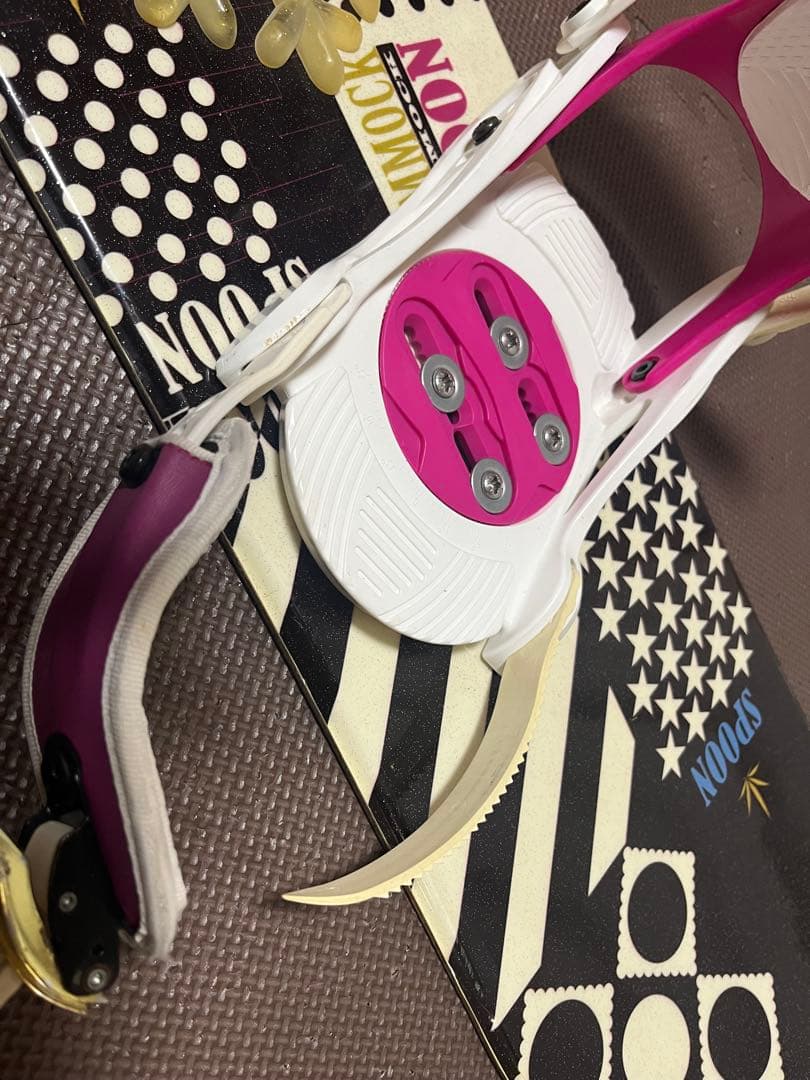 SPOON Hammock スノーボードビンディング ピンク　110