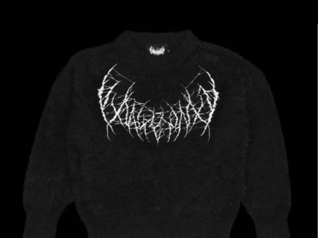 Yxngbratz YB Logo Knit ニット　ブラック