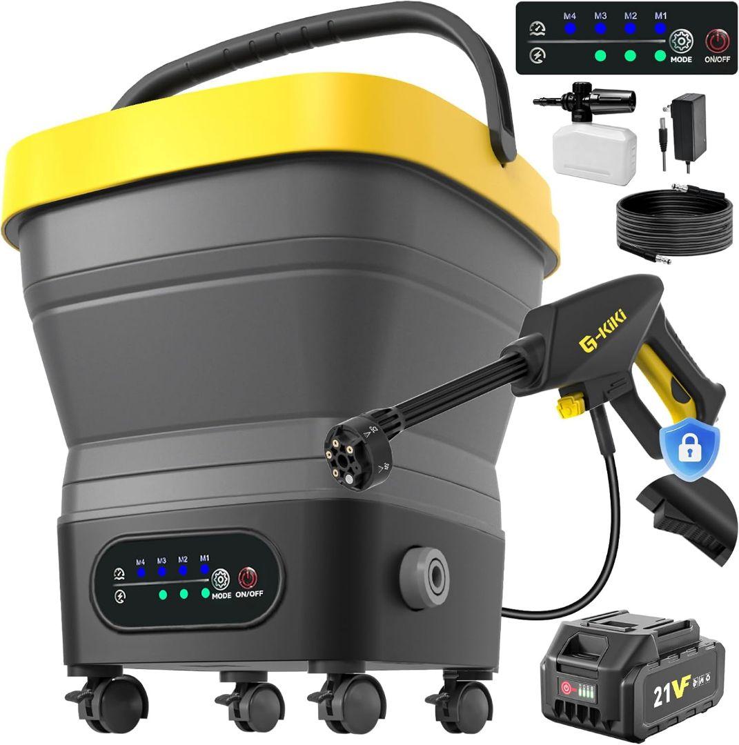 【新品未使用】高圧洗浄機 コードレス 充電式 タンク型 4段階水圧調整