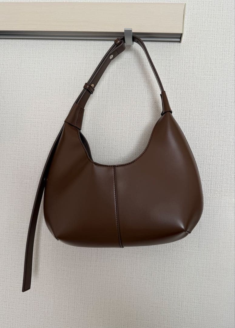 完売品 *anuans アニュアンス ワンハンドルラウンドバッグ CAMEL