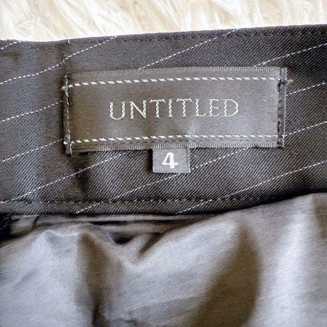 ✨美品✨UNTITLED アンタイトル パンツスーツ ストライプ 大きいサイズ