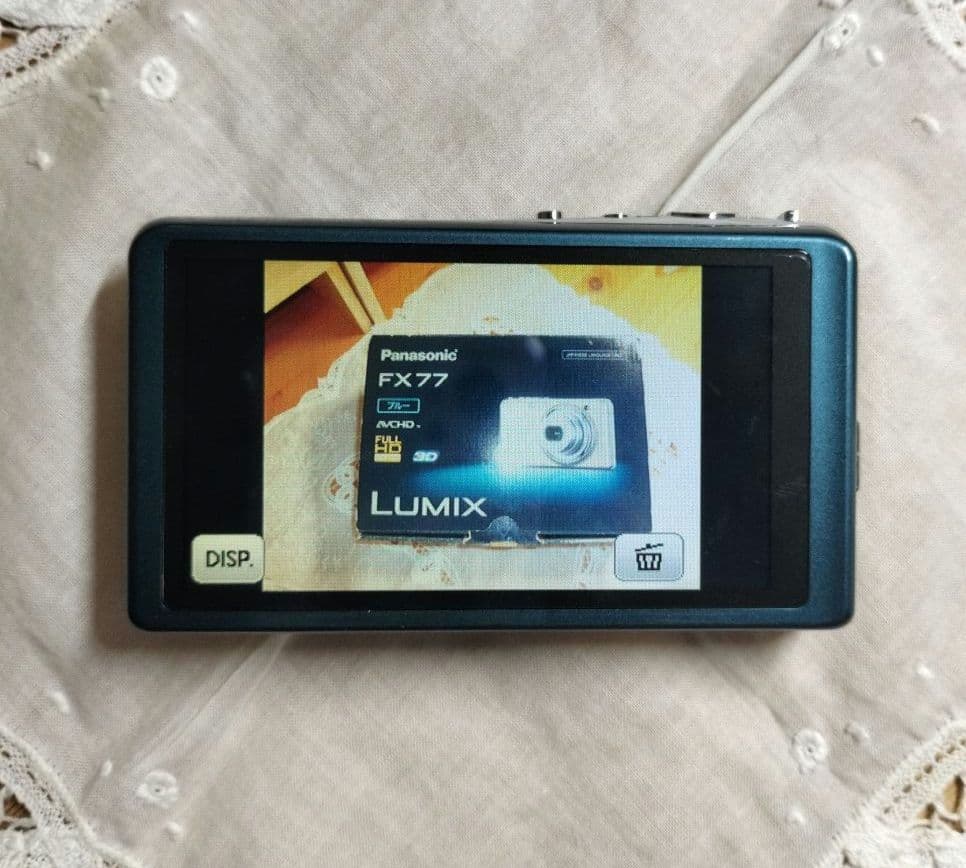 Panasonic DMC-FX77 LUMIX コンデジ デジカメ ブルー
