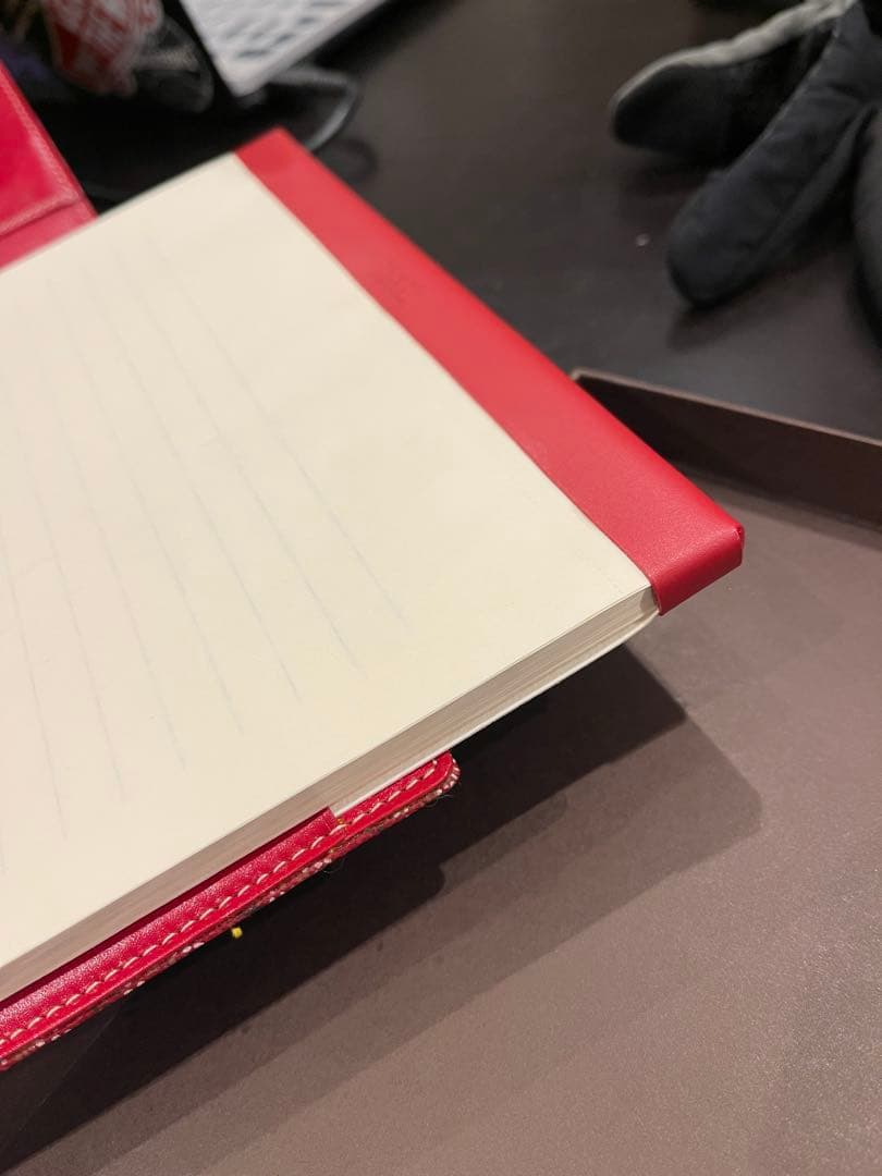 Goyard 赤いパターン A4ノート
