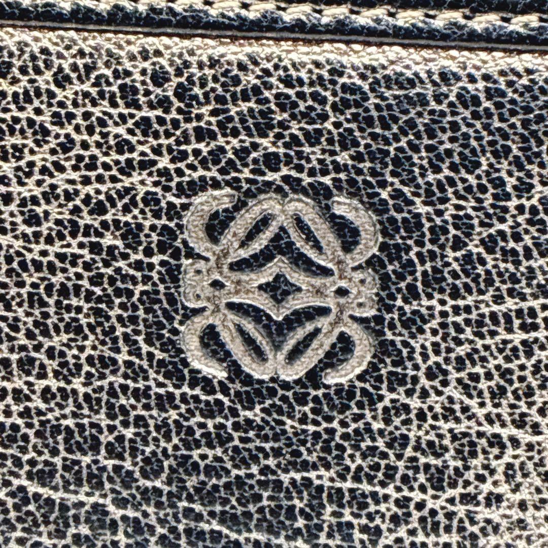 marché ⭐️ロエベ　長財布　ジップウォレット　メタリックレザー