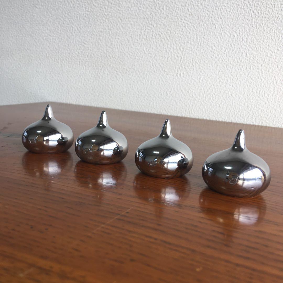 希少！　当時物　メタルスライム　文鎮4体セット　エニックス製　ペーパーウェイト