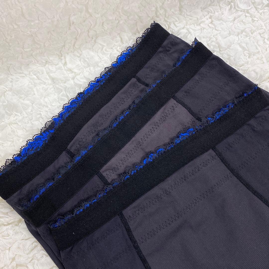 マルコ 補正下着 ロングガードル EL-76 3枚 カーヴィシャス ブラック 黒