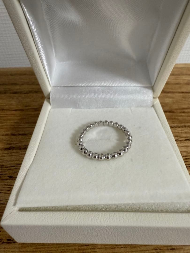 CASHO K10WG フルエタニティ　ボールリング　12号