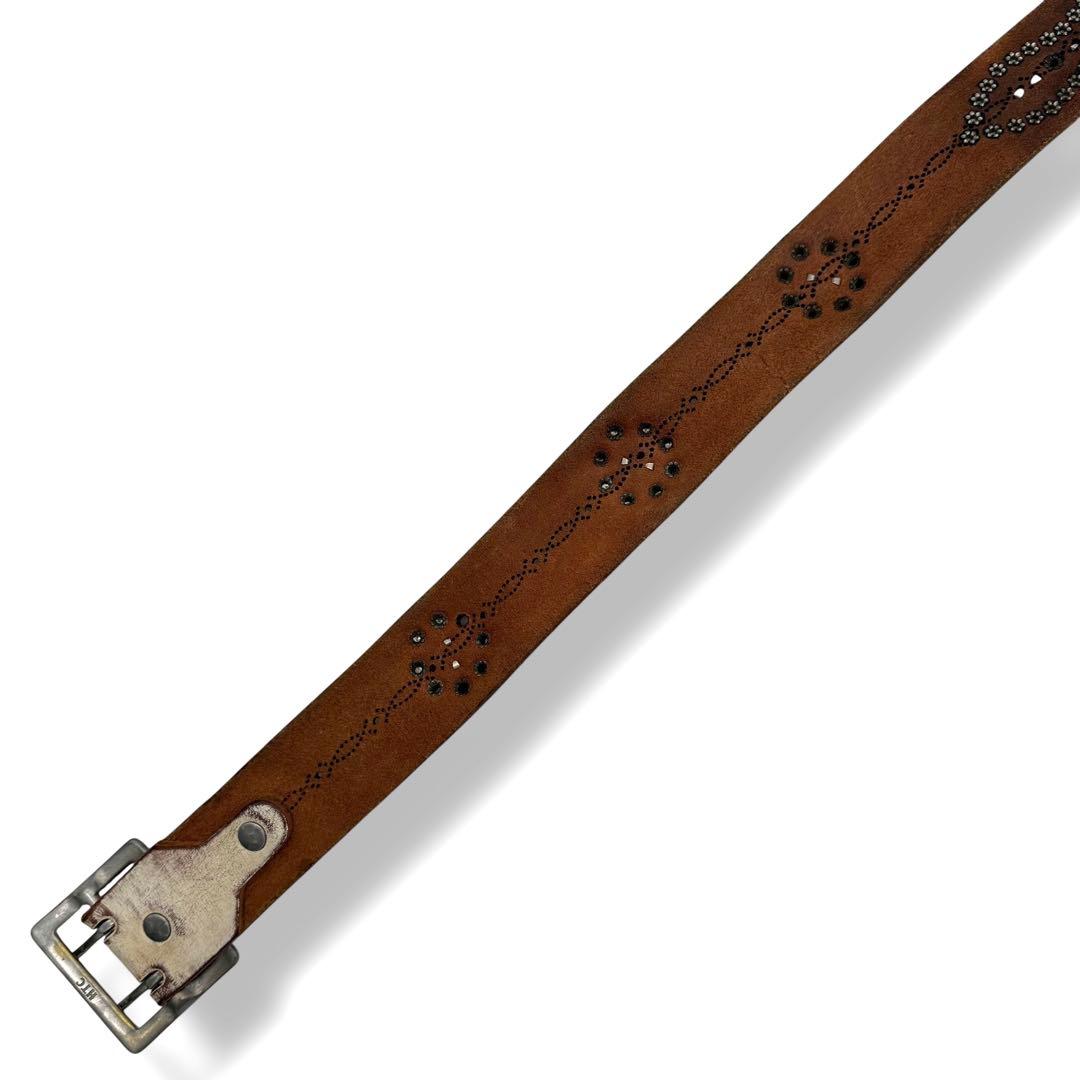 希少品 HTC Stingray × Python studs belt