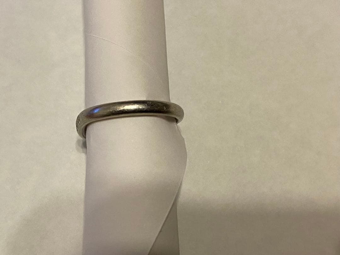 Pt950 プラチナリング　ティファニー カーブド バンド