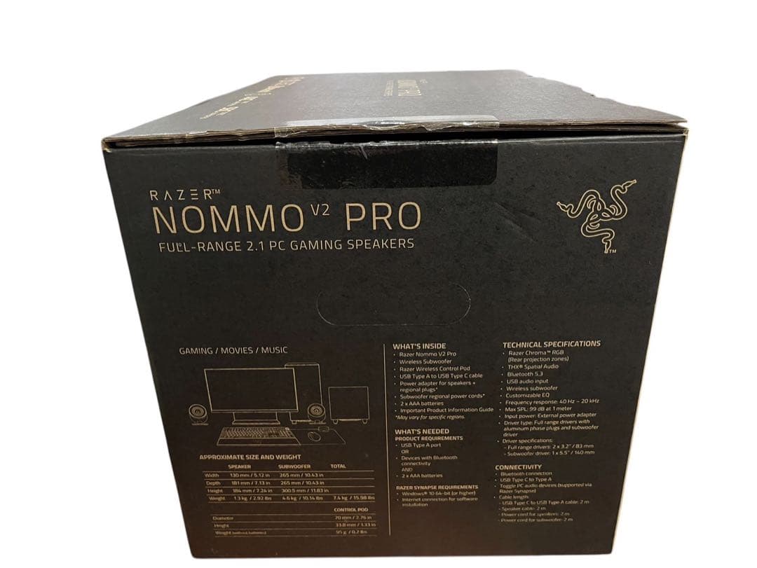 ◇Razer NOMMO V2 PRO Bluetooth スピーカー